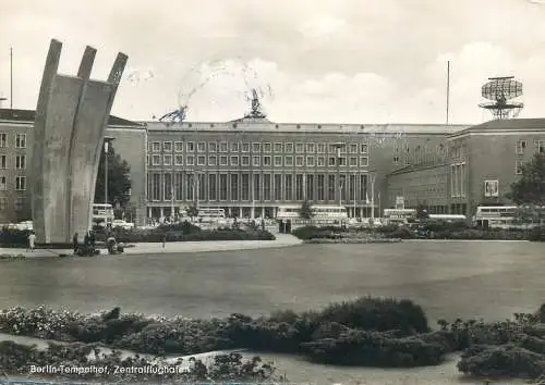 Postcard Germany Berlin Tempelhof Zentralflughafen