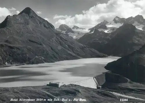 Postcard Austria Tirol Hotel Silvretta Serfaus mountain