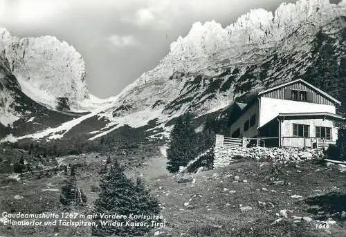 Postcard Austria Tirol Gaudeamushutte mountain view