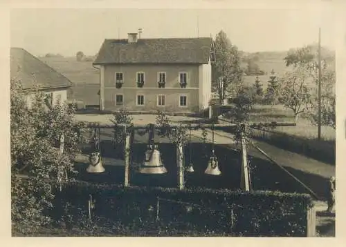 Postcard Europe place to identify bells rural area