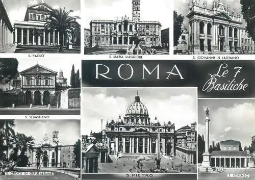 Postcard Italy Rome multi view