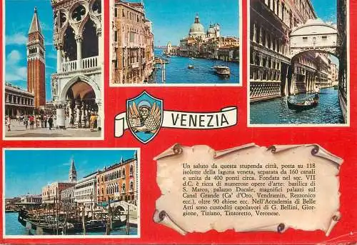 Postcard Italy Venezia (Venice) 1979 multi view
