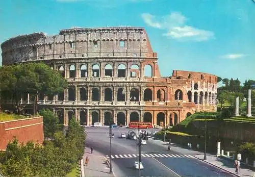 Postcard Italy (Rome) Colosseum 1969
