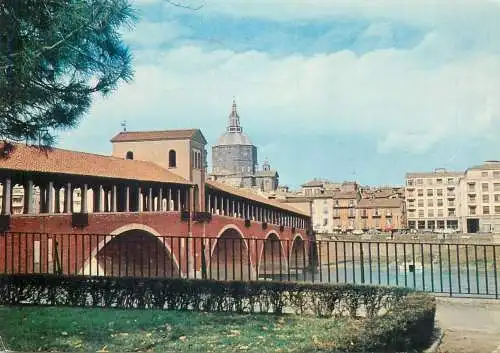 Postcard Italy Pavia ponte Vecchio sul Ticino 1969