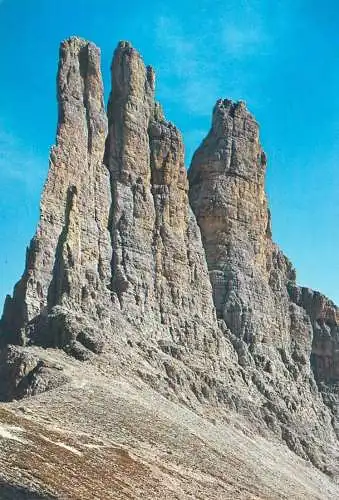 Postcard Italy Dolomiti torri dal Vajolet 1965