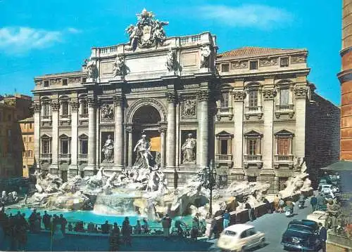 Postcard Italy Rome Fontana di Trevi