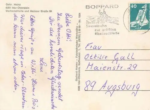 Postcard Germany Idar-Oberstein multi view