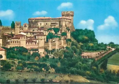 Postcard Italy Gradara castle panorama 1963