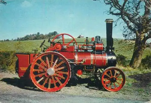 Postcard Transport tractors steam engine The Havenstreet Queen
