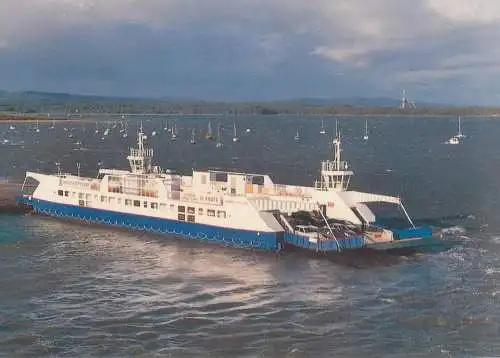 Postcard Transport Ships > Ferries THe Sandbanks Studland Ferry Poole Dorset UK England