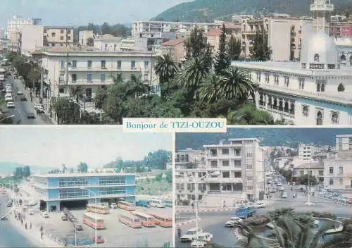 Postcard Africa Algeria Tizi Ouzou centrale station