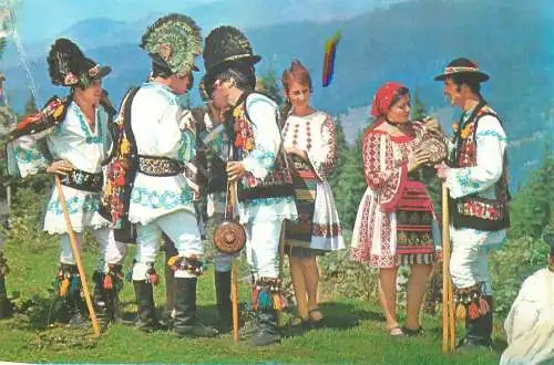 Romania Post card Chipuri si port popular din Bistrita-Nasaud