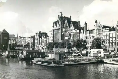 Postcard Netherlands Amsterdam Marine bureau and the inner port