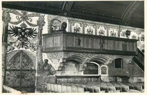Postcard Germany Wasserburg am Inn large hall