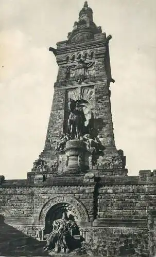 Postcard Germany Kyffhäuser Monument Barbarossa 1958
