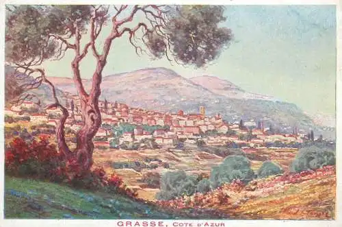 Postcard France Alpes Maritimes Grasse cote d'Azur