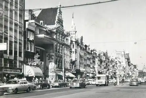 Postcard Netherlands Amsterdam dam Rak street view