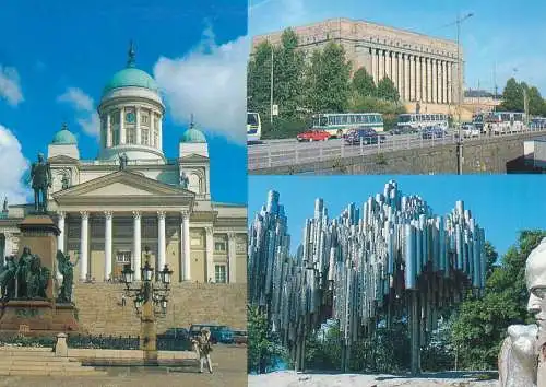 Postcard Finland Helsinki 1998 multi view
