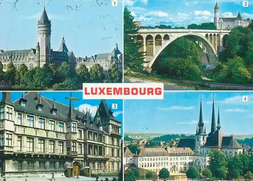 Postcard Luxembourg multi view
