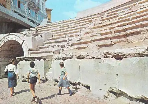 Postcard Bulgaria Plovdiv antic stadium ruins