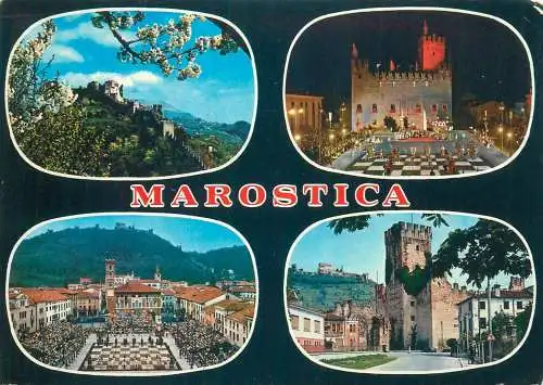 Postcard Italy Marostica multi view