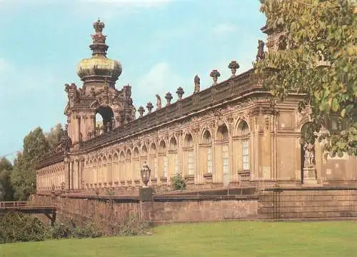 Postcard Germany Dresden Kronentor mit Langgalerie