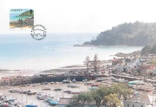 Postcard United Kingdom > Channel Islands > Jersey St Aubin's harbour