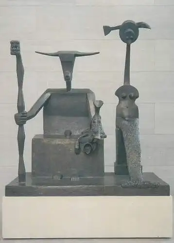 Postcard artefacts Max Ernst Capricorn bronze Washington gallery