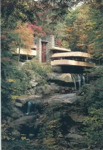 Postcard United States > PA - Pennsylvania Mill Run Falling water