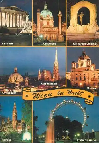 Postcard Austria Wien multi view