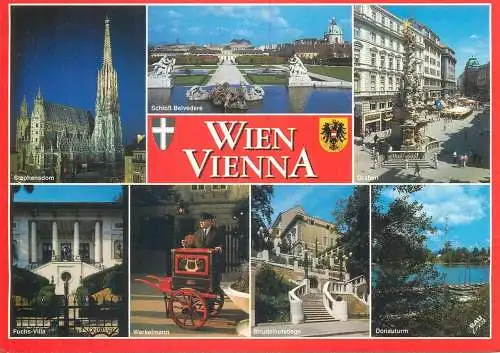 Postcard Austria Wien multi view