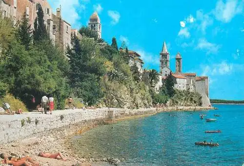 Postcard Croatia Zagreb Izdavac Vjesnik coast scene 1985