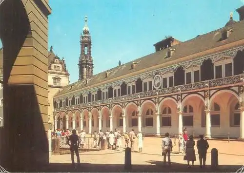 Postcard Germany Dresden stallhof