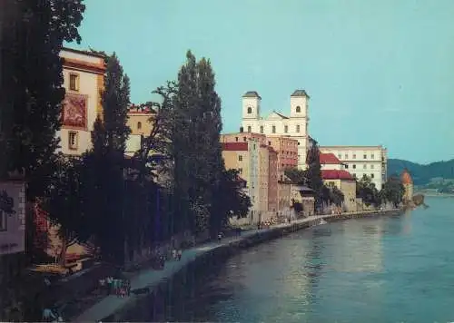 Postcard Germany Passau partie am Inn 1975