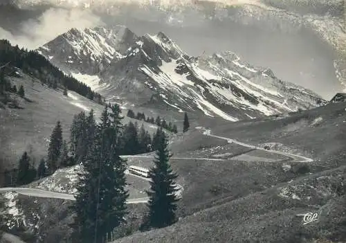 Postcard France Col des Aravis payasage de montagne