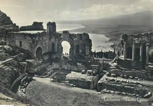 Postcard Italy Taormina Greek Theatre