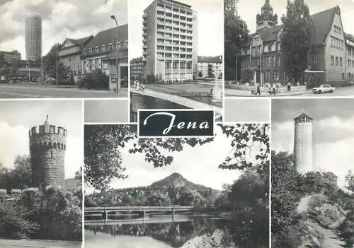 Postcard Germany Jena multi view