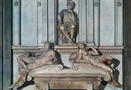 Postcard Italy > Toscana > Firenze (Florence) the tomb of Lawrence from Medici Michelangelo