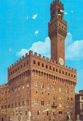Postcard Italy > Toscana > Firenze (Florence) palazzo vecchio clocktower