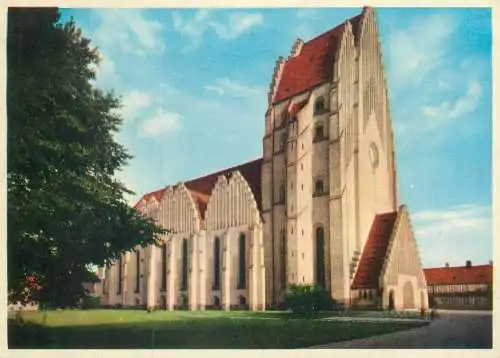 Post card Denmark Copenhagen Grundtvig Church