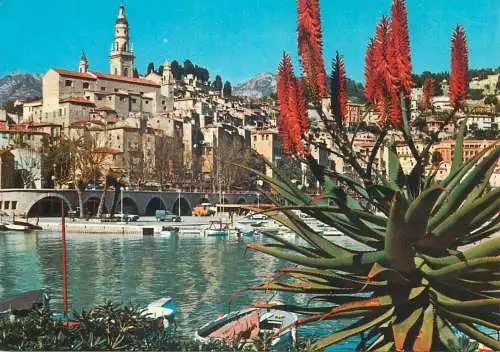 France Postcard Cote d'Azur Nice harbour and old town