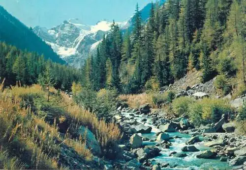 Postcard Italy Gran Paradiso Valnontey 1977 landscape