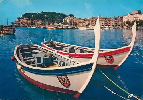 France Postcard Sanary-sur-Mer harbour view