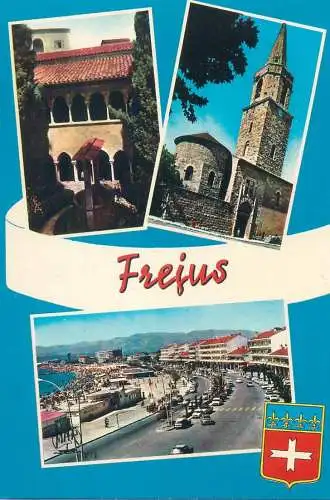 Postcard France Var Frejus 1978 multi view