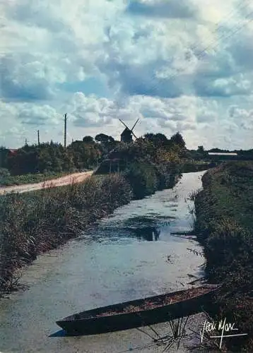 Postcard France wind mIll Provence