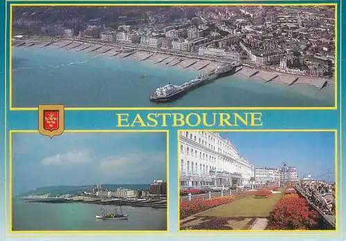 Postcard United Kingdom > England Eastbourne multi view 1992