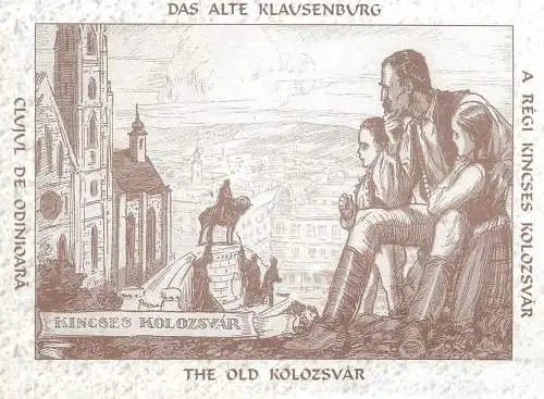 Das alte Klausenburg repro postcard