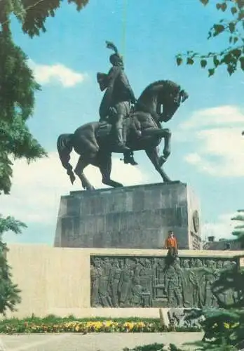 Romania carte postala Cluj-Napoca Mihai Viteazul statuie monument ecvestru