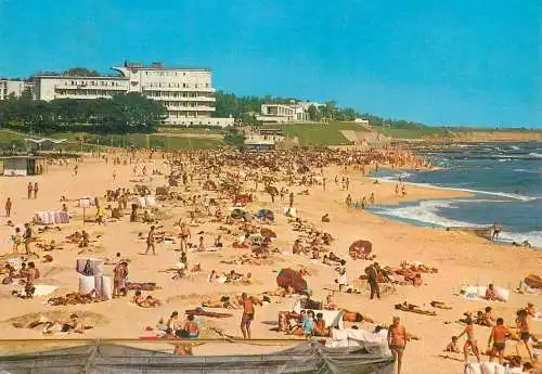 Romania carte postala Eforie plaja si hotelul Belona