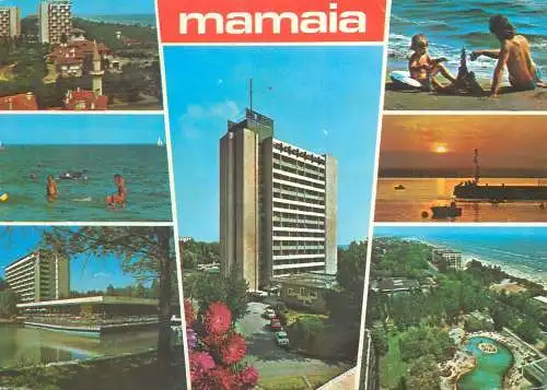 Romania carte postala Mamaia diverse aspecte